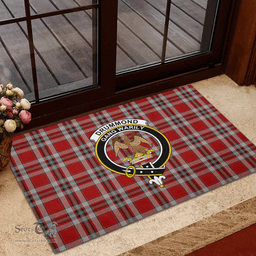 Scottish Drummond of Perth Dress Clan Tartan Rubber Door Mat - Classic Scottish Plaid Tartan Plaid