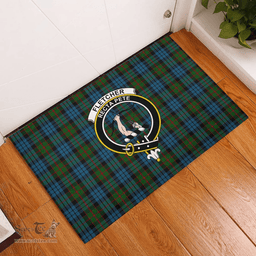 Scottish Fletcher of Dunans Clan Tartan Rubber Door Mat - Classic Scottish Plaid Tartan Plaid