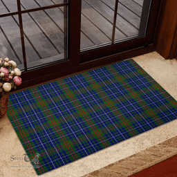 Scottish Edmonstone of Duntreath Clan Tartan Rubber Door Mat - Classic Scottish Plaid Tartan Plaid