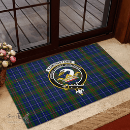 Scottish Edmonstone of Duntreath Clan Tartan Rubber Door Mat - Classic Scottish Plaid Tartan Plaid