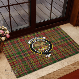 Scottish Drummond of Strathallan or Ogilvy Clan Tartan Rubber Door Mat - Classic Scottish Plaid Tartan Plaid