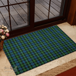 Scottish Campbell of Argyll (no guards) Clan Tartan Rubber Door Mat - Classic Scottish Plaid Tartan Plaid