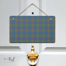 Scottish Stewart of Appin Hunting Ancient Clan Tartan Door Sign - Classic Scottish Plaid Tartan Plaid