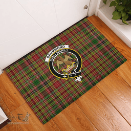 Scottish Drummond of Strathallan or Ogilvy Clan Tartan Rubber Door Mat - Classic Scottish Plaid Tartan Plaid