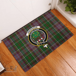 Scottish Anderson of Kinneddar Hunting Clan Tartan Rubber Door Mat - Classic Scottish Plaid Tartan Plaid