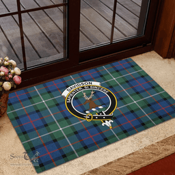 Scottish Davidson of Tulloch 01 Clan Tartan Rubber Door Mat - Classic Scottish Plaid Tartan Plaid