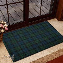 Scottish Carter - Campbell of Possil Clan Tartan Rubber Door Mat - Classic Scottish Plaid Tartan Plaid