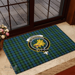Scottish Campbell of Argyll 02 Clan Tartan Rubber Door Mat - Classic Scottish Plaid Tartan Plaid