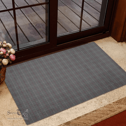 Scottish Dunbar of Pitgaveny Clan Tartan Rubber Door Mat - Classic Scottish Plaid Tartan Plaid