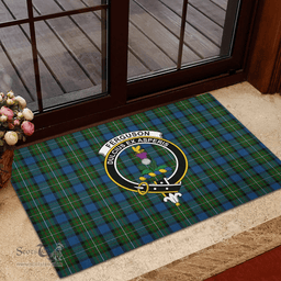 Scottish Ferguson of Atholl Clan Clan Tartan Rubber Door Mat - Classic Scottish Plaid Tartan Plaid