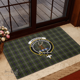 Scottish Davidson of Tulloch Dress 02 Clan Tartan Rubber Door Mat - Classic Scottish Plaid Tartan Plaid