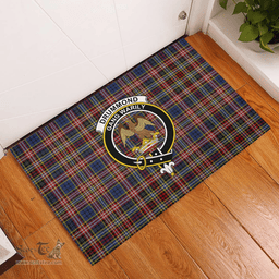 Scottish Drummond of Strathallen Clan Tartan Rubber Door Mat - Classic Scottish Plaid Tartan Plaid