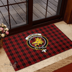 Scottish Campbell of Armaddie Clan Tartan Rubber Door Mat - Classic Scottish Plaid Tartan Plaid