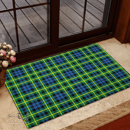 Scottish Campbell of Breadalbane Ancient Clan Tartan Rubber Door Mat - Classic Scottish Plaid Tartan Plaid