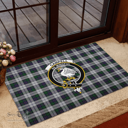 Scottish Campbell of Cawdor Dress Clan Tartan Rubber Door Mat - Classic Scottish Plaid Tartan Plaid