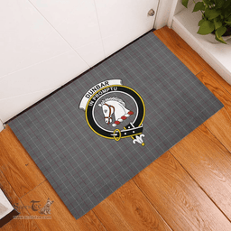 Scottish Dunbar of Pitgaveny Clan Tartan Rubber Door Mat - Classic Scottish Plaid Tartan Plaid