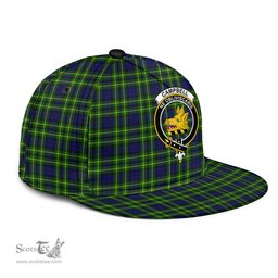 Scottish Campbell of Breadalbane Modern Clan Tartan Snapback Hat - Crest Classic Scottish Plaid Tartan Plaid