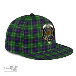 Scottish Leslie Hunting Clan Tartan Snapback Hat - Crest Classic Scottish Plaid Tartan Plaid