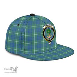 Scottish Hamilton Hunting Ancient Clan Tartan Snapback Hat - Crest Classic Scottish Plaid Tartan Plaid