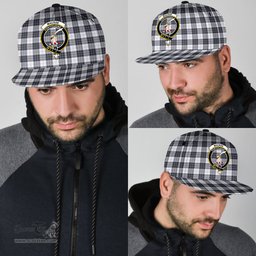 Scottish MacRae Dress Modern Clan Tartan Snapback Hat - Crest Classic Scottish Plaid Tartan Plaid