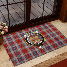 Scottish Drummond of Perth Dress 02 Clan Tartan Rubber Door Mat - Classic Scottish Plaid Tartan Plaid