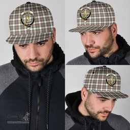 Scottish Stewart Dress Ancient Clan Tartan Snapback Hat - Crest Classic Scottish Plaid Tartan Plaid