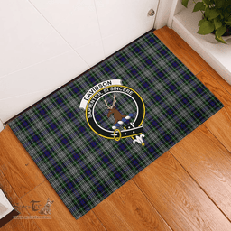 Scottish Davidson of Tulloch Dress 01 Clan Tartan Rubber Door Mat - Classic Scottish Plaid Tartan Plaid