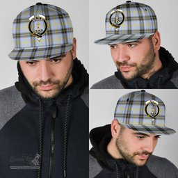 Scottish Bell of the Borders Clan Tartan Snapback Hat - Crest Classic Scottish Plaid Tartan Plaid