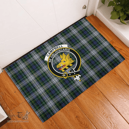Scottish Campbell of Lochnell Dress Clan Tartan Rubber Door Mat - Classic Scottish Plaid Tartan Plaid
