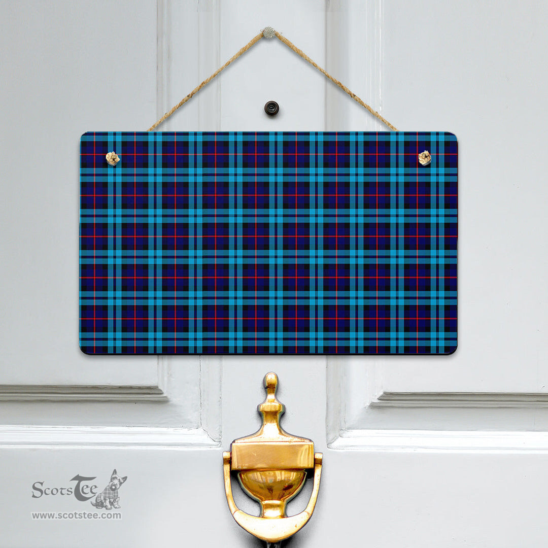 Scottish McCorquodale Clan Tartan Door Sign - Classic Scottish Plaid Tartan Plaid