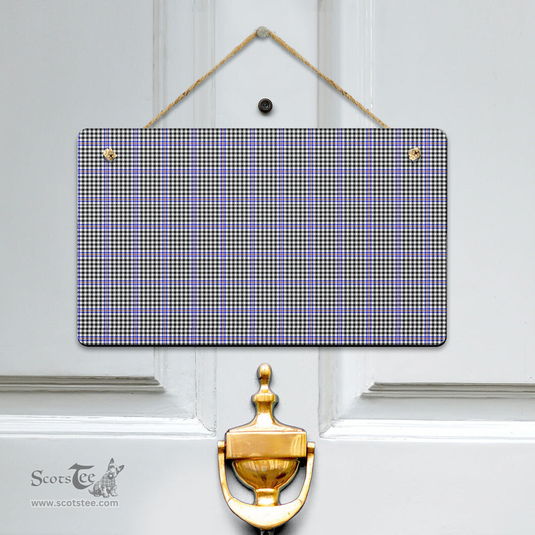 Scottish Sir Walter Scott Clan Tartan Door Sign - Classic Scottish Plaid Tartan Plaid