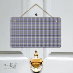 Scottish Sir Walter Scott Clan Tartan Door Sign - Classic Scottish Plaid Tartan Plaid