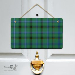 Scottish Henderson Ancient Clan Tartan Door Sign - Classic Scottish Plaid Tartan Plaid