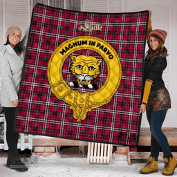 Scottish Little Clan Tartan Quilt - Crest Gold Style Scottish Plaid Tartan Plaid