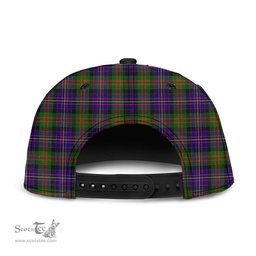 Scottish Cameron of Erracht Modern Clan Tartan Snapback Hat - Crest Classic Scottish Plaid Tartan Plaid