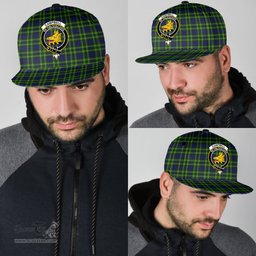 Scottish Campbell of Breadalbane Modern Clan Tartan Snapback Hat - Crest Classic Scottish Plaid Tartan Plaid