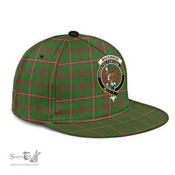 Scottish MacKinnon Hunting Modern Clan Tartan Snapback Hat - Crest Classic Scottish Plaid Tartan Plaid