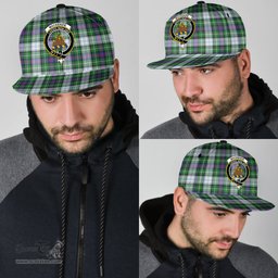 Scottish MacKenzie Dress Modern Clan Tartan Snapback Hat - Crest Classic Scottish Plaid Tartan Plaid