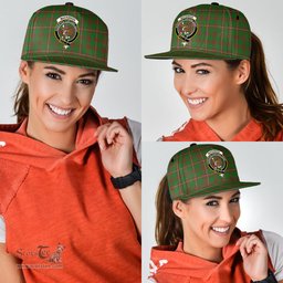 Scottish MacKinnon Hunting Modern Clan Tartan Snapback Hat - Crest Classic Scottish Plaid Tartan Plaid