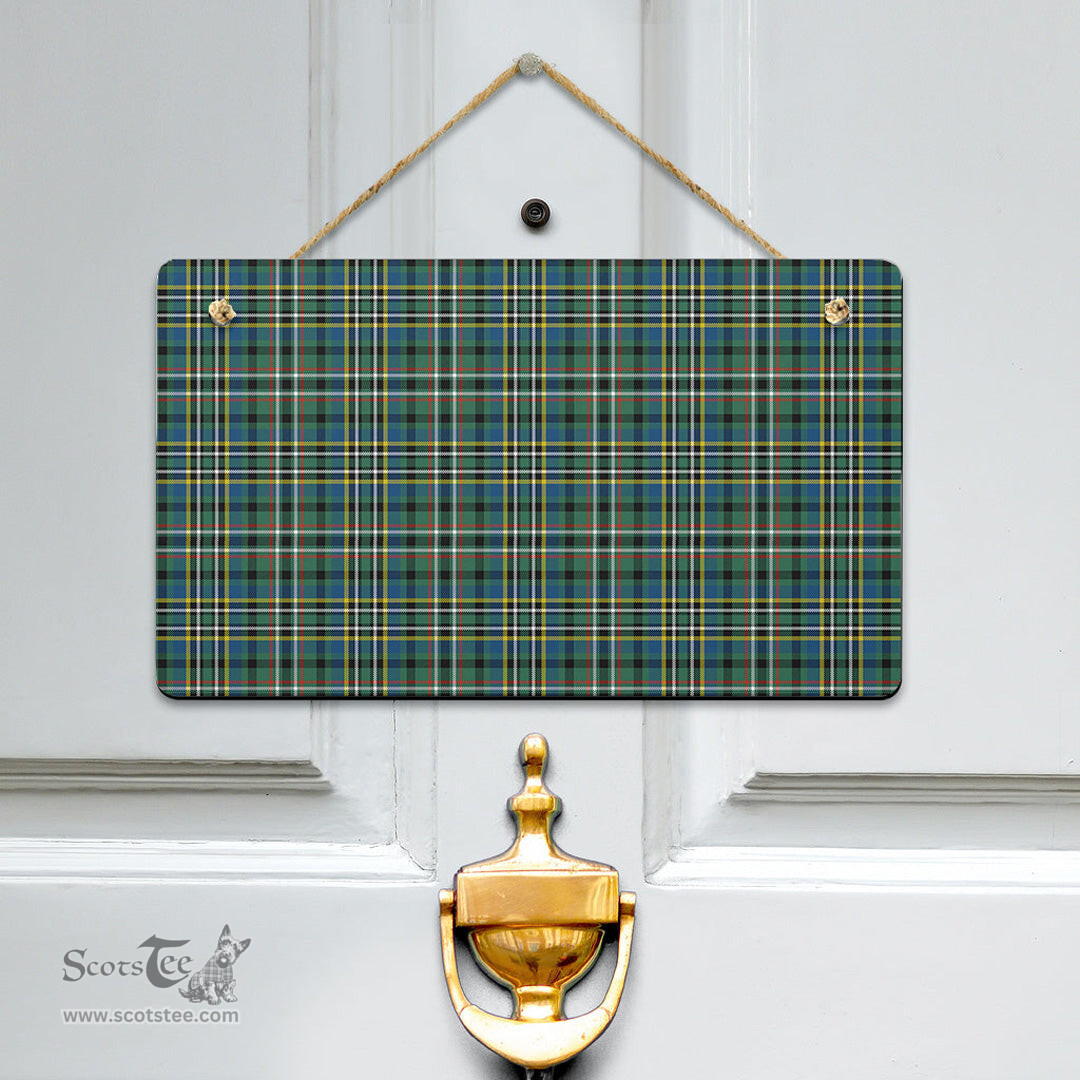 Scottish SCOTT GREEN ANCIENT Clan Tartan Door Sign - Classic Scottish Plaid Tartan Plaid