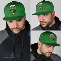 Scottish Don _Tribe of Mar Clan Tartan Snapback Hat - Crest Classic Scottish Plaid Tartan Plaid