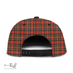 Scottish Stewart Royal Modern Clan Tartan Snapback Hat - Crest Classic Scottish Plaid Tartan Plaid