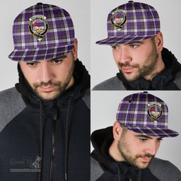 Scottish MacDonald Dress Modern Clan Tartan Snapback Hat - Crest Classic Scottish Plaid Tartan Plaid