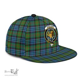 Scottish Newlands of Lauriston Clan Tartan Snapback Hat - Crest Classic Scottish Plaid Tartan Plaid