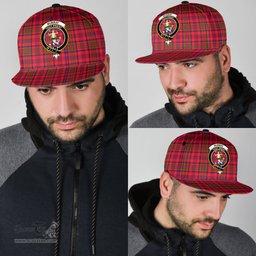 Scottish Murray of Tulloch Modern Clan Tartan Snapback Hat - Crest Classic Scottish Plaid Tartan Plaid