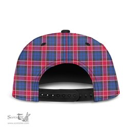 Scottish Graham of Menteith Red Clan Tartan Snapback Hat - Crest Classic Scottish Plaid Tartan Plaid