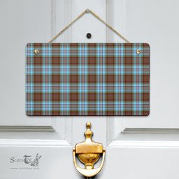 Scottish Anderson Ancient Clan Tartan Door Sign - Classic Scottish Plaid Tartan Plaid