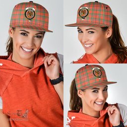 Scottish Munro Ancient Clan Tartan Snapback Hat - Crest Classic Scottish Plaid Tartan Plaid