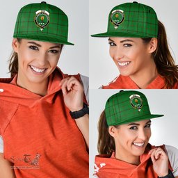 Scottish Don _Tribe of Mar Clan Tartan Snapback Hat - Crest Classic Scottish Plaid Tartan Plaid
