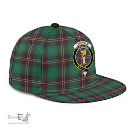 Scottish Chisholm Hunting Ancient Clan Tartan Snapback Hat - Crest Classic Scottish Plaid Tartan Plaid